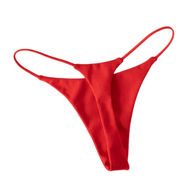 Thong Bikini Women - Bawełniane stringi damskie z niskim stanem,
