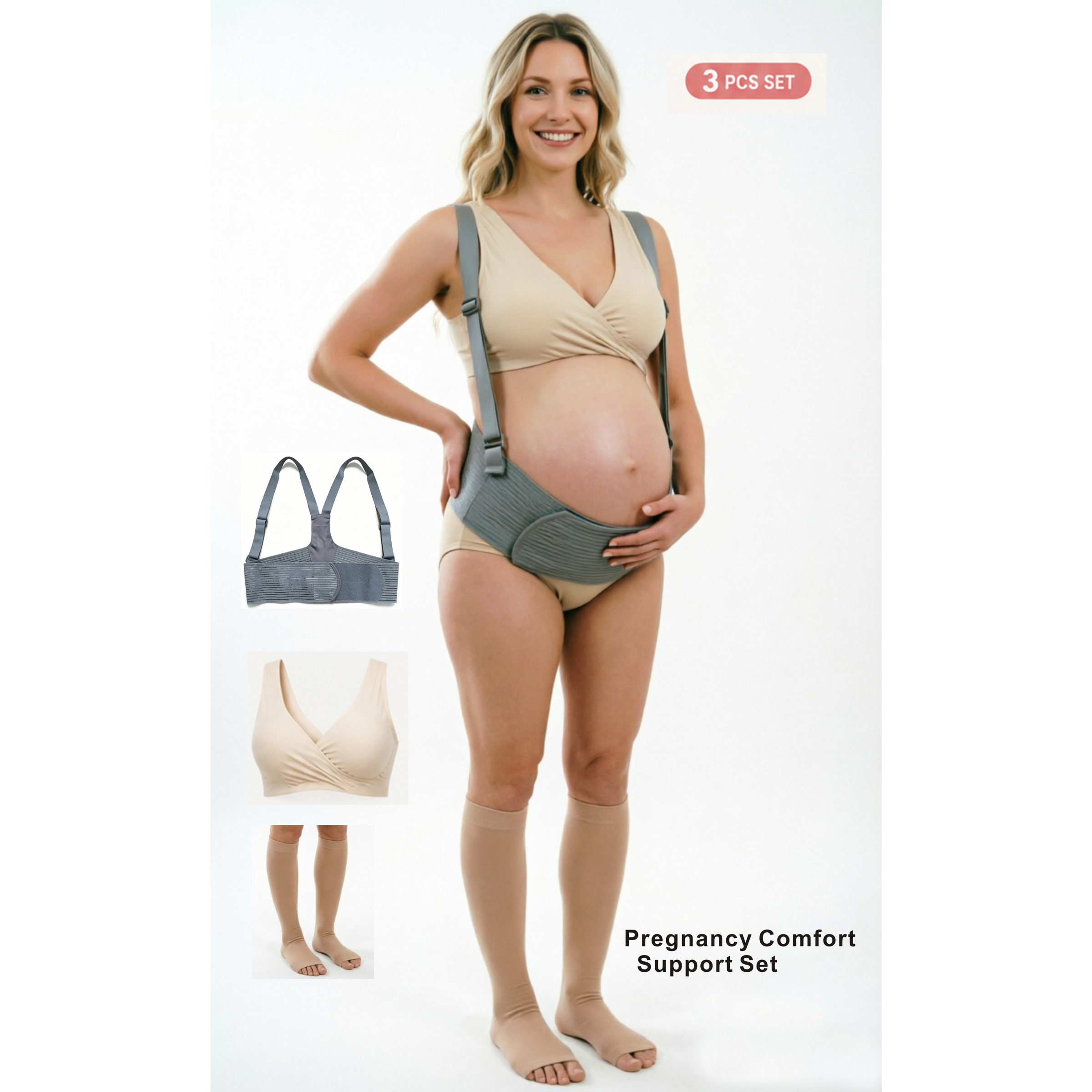 Nursing Bra Sleep - Zestaw 3 w 1 dla kobiet