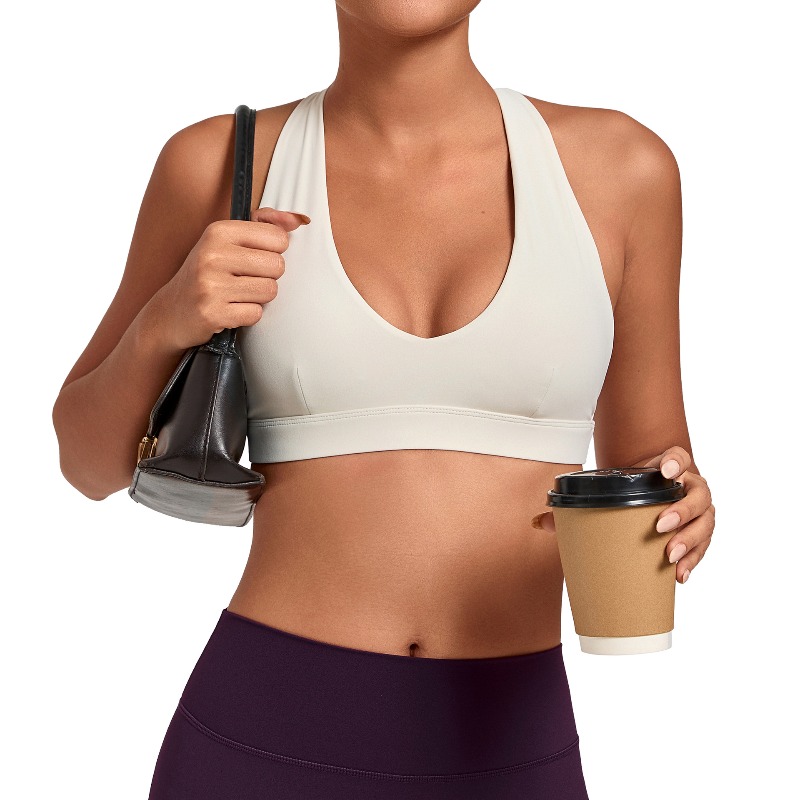 Sports Bra High Impact - Biustonosz sportowy Samless dla kobiet, modelujący,