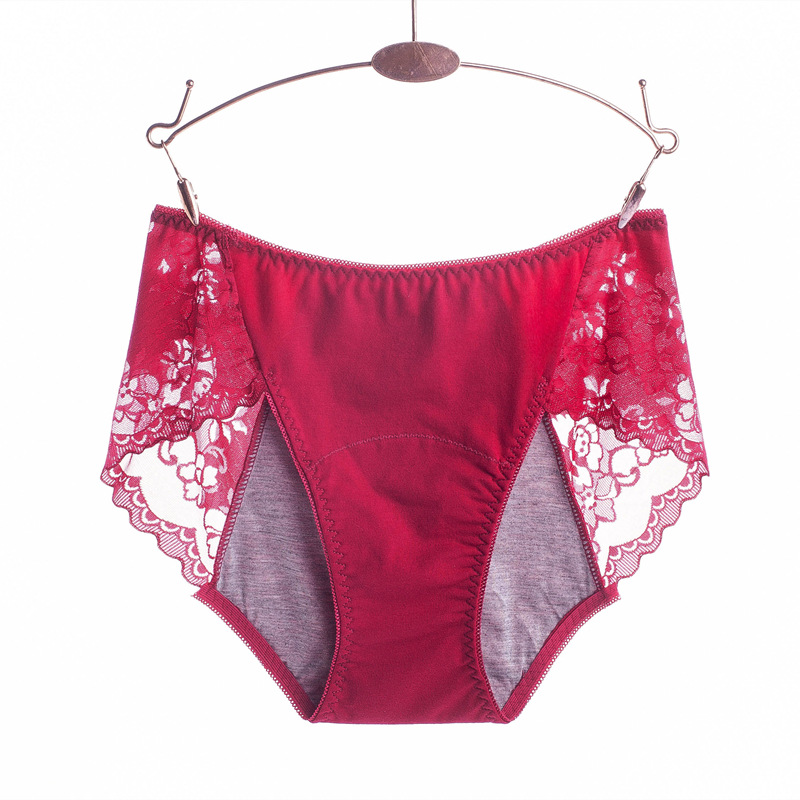 Period Panty Absorbent - 3XL wielkoformatowa seksowna koronka absorbuje niewielką