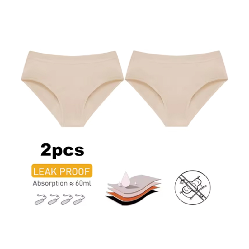 Period Panty Absorbent - 2 szt. Majtki menstruacyjne z czystej