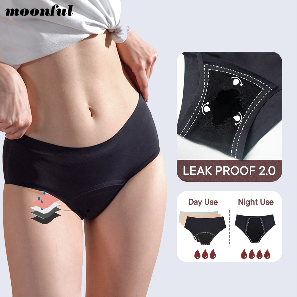 Period Panty Absorbent - Bezszwowe majtki menstruacyjne damskie na obfite