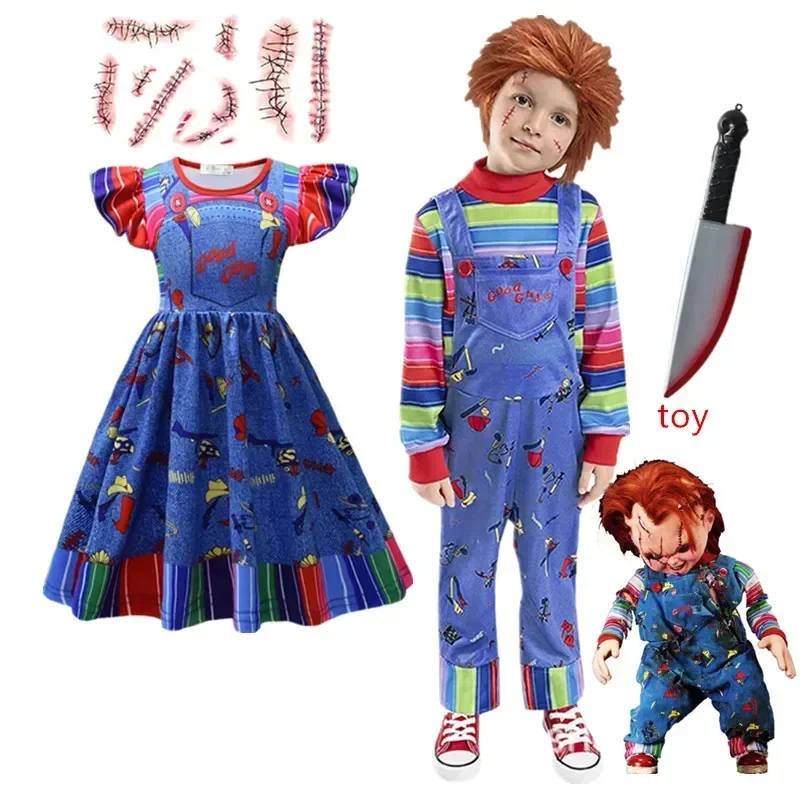 Boyshort Underwear - Kostium ABC123Halloween Child's Play Cosplay Panna
