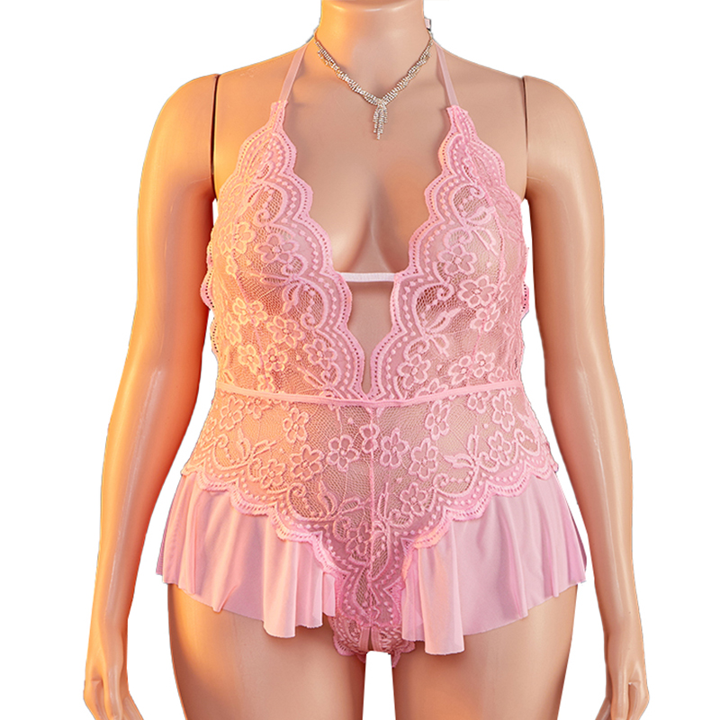 Lace Teddy Lingerie - Bielizna erotyczna plus size 1XL-4XL, seksowne