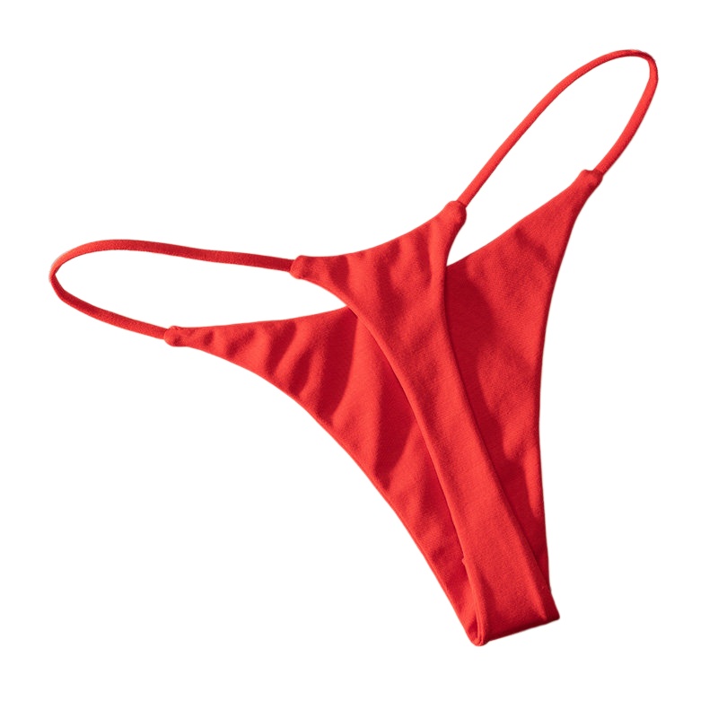 Seamless Underwear Women - Bawełniane stringi damskie z niskim stanem,
