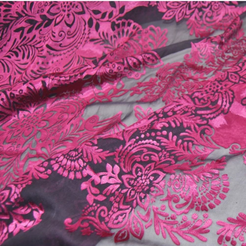 Modna, duża, różowa kwiatowa a – Robe Silk Women recenzja i cena