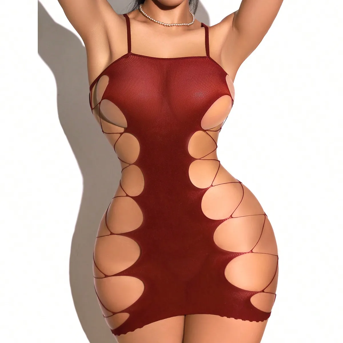 Nowa Moda Damska Bielizna Body – Bodystocking Fishnet recenzja i cena
