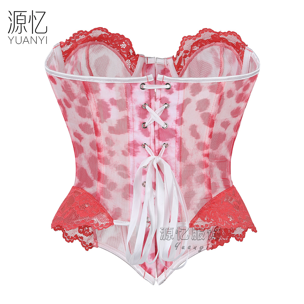 Różowy gorset z koronką w pant – Corset Waist Cinch recenzja i cena