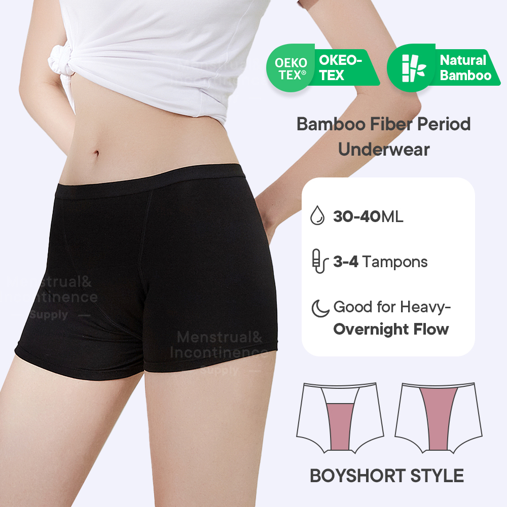 Bambusowe majtki menstruacyjne – Boyshort Underwear recenzja i cena